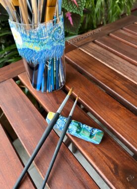 Van Gogh Paint Brush Rest DIY