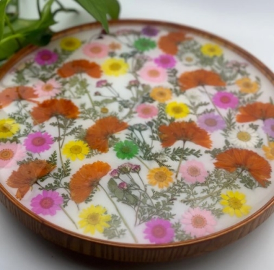 12-floral-woodresin-lazy-susan