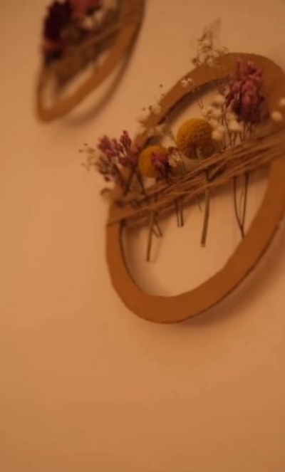 Dried Flower ring plate