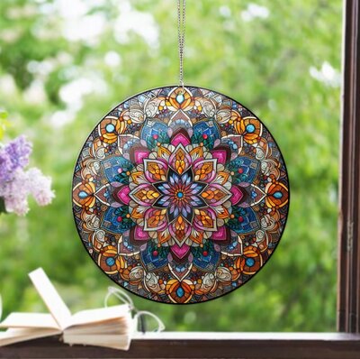 Mandala-Flower-Acrylic-Window-Hanging