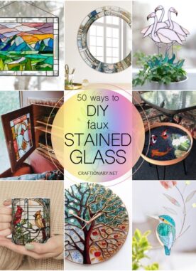40 DIY Faux Stained Glass Ideas and Projects