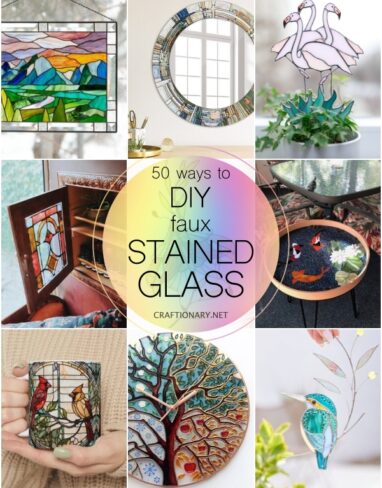 40 DIY Faux Stained Glass Ideas and Projects