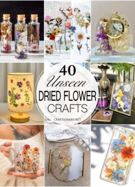 40 Unseen Pressed Flower Crafts