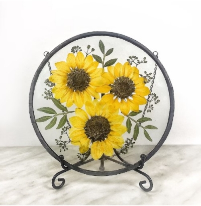 pressed-flower-art-pressed-sunflowers