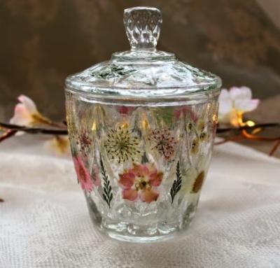 pressed-flower-glassware-jar
