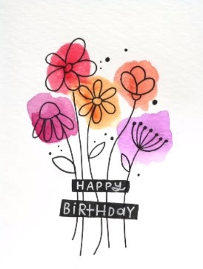 Easy DIY Watercolor Card