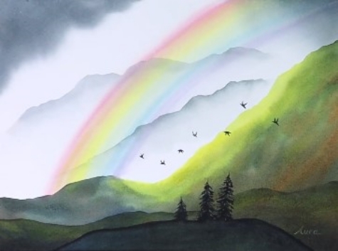 How to Paint a Watercolor Rainbow