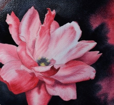 Photorealistic Watercolor Flowers