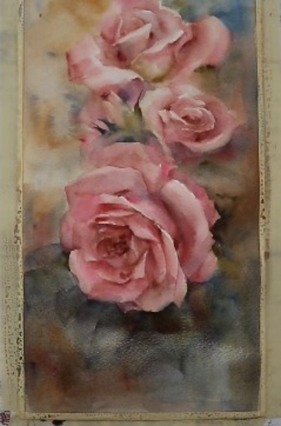 Vintage Roses with soft tones and delicate petals