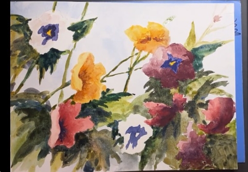 Whimsical Garden Pansies