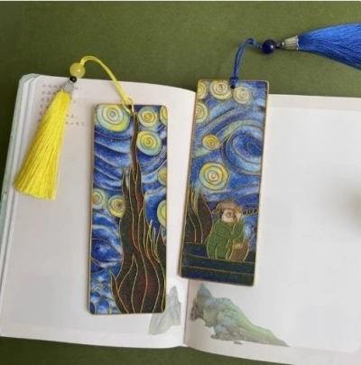 cloisonne-diy-kit-diy-bookmarks-van-gogh