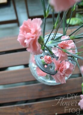 Easy DIY Flower Frog using Clay