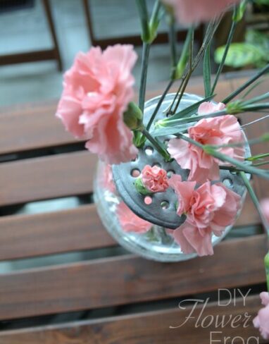 Easy DIY Flower Frog using Clay