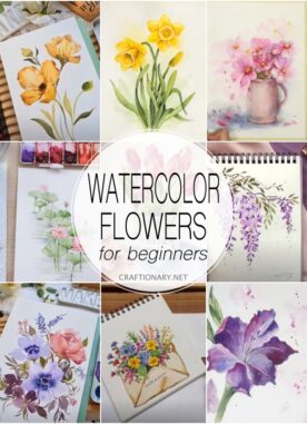 50 Watercolor Flower Painting Ideas for beginners