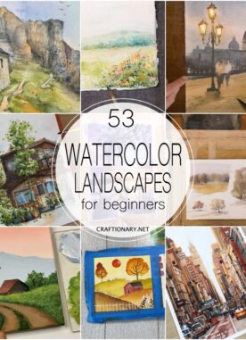 50 Landscape Watercolor Painting Ideas for beginners