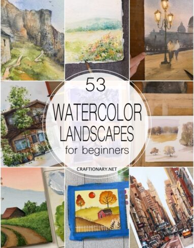 50 Landscape Watercolor Painting Ideas for beginners