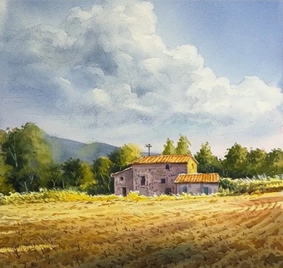 watercolor-painting-landscape-sky-above-the-farm