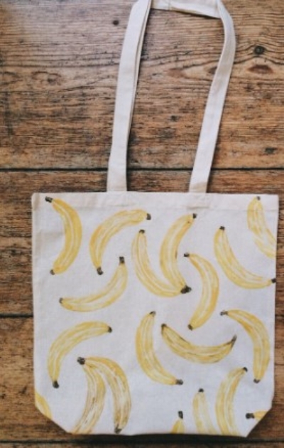 Eco-friendly banana stamped