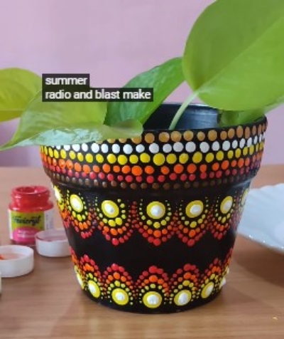 Mandala flowerpot