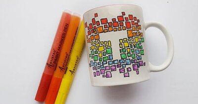 Painted-custom-initial-mug
