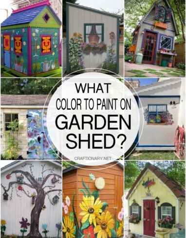 40 WHAT COLOR Garden Shed Painting Ideas