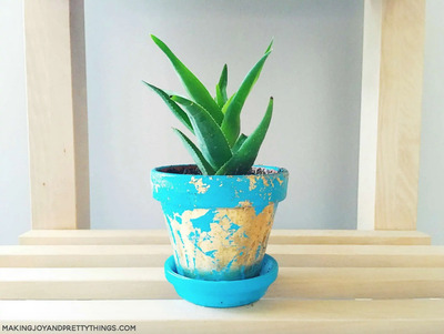 diy-gold-foil-painted-pots