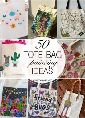 50 Tote bag painting ideas