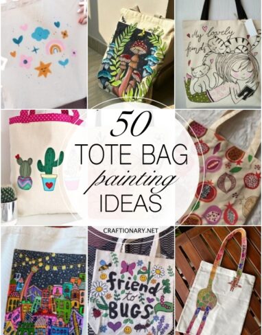50 Tote bag painting ideas