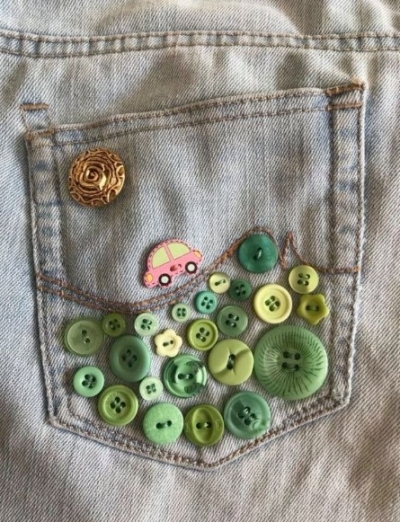 Super cool jean pocket artwork