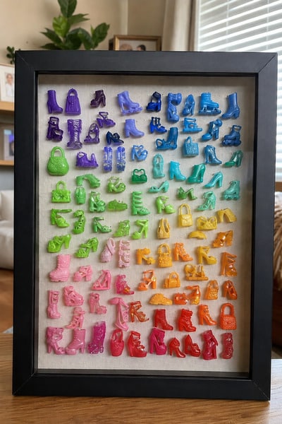 barbie-shoes-wall-art-display-memory-keepsake