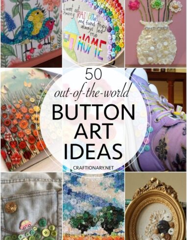60 Button Art Ideas for your handmade boutique