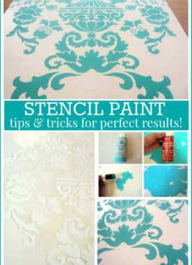 How to Use a Stencil to Paint on a Board (Without Bleeding)