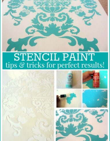 How to Use a Stencil to Paint on a Board (Without Bleeding)