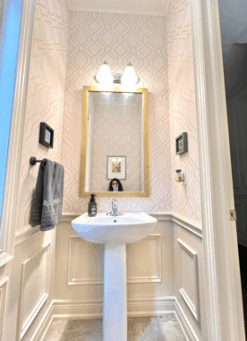DIY Small Powder Bathroom – A Simple Yet Effective Makeover
