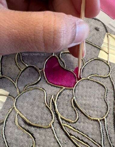 Oil Glass Painting on a picture frame