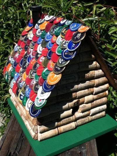 Barbara-Wiggins-metal-bottle-cap-birdhouse