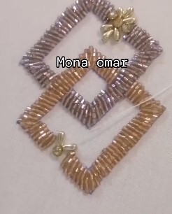 Geometrical Pattern Bead Embroidery