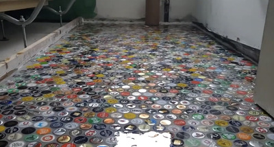 metal-bottle-caps-bathroom-floors