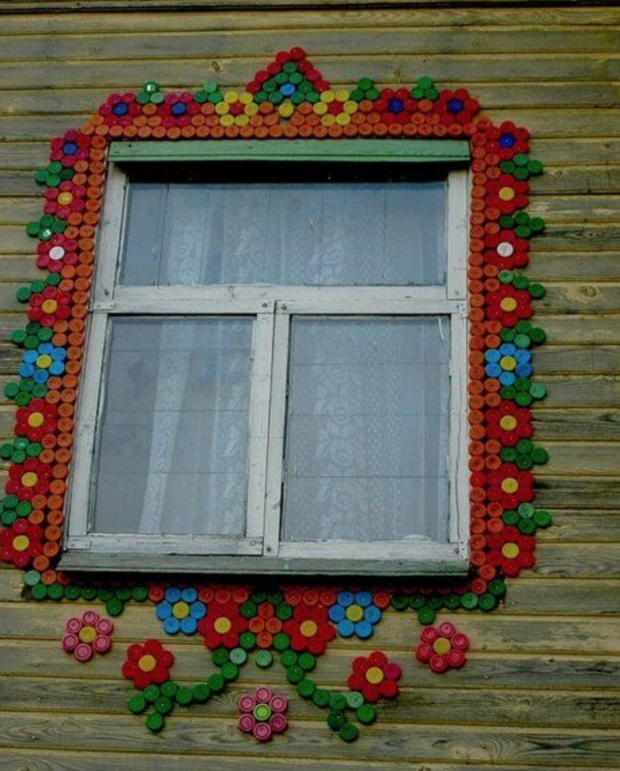 plastic-bottle-caps-window-decor