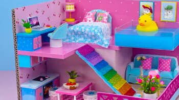 DIY Dollhouse Thrifted Makeover Barbie house furniture, Barbie house, Doll house crafts