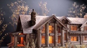 Dollhouse-Loghouse-using-branches-and-bark