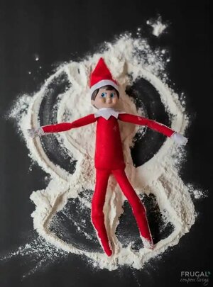 Elf-makes-snow-angels-in-flour