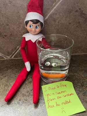 Melted-Snowman-Elf-on-the-Shelf-Ideas