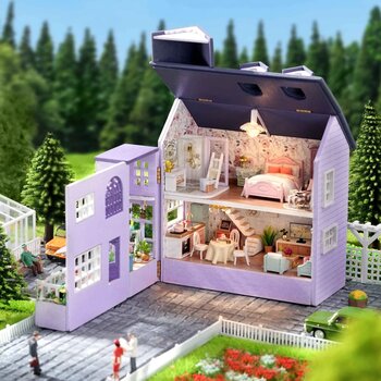 Miniature-dollhouse-with-kit