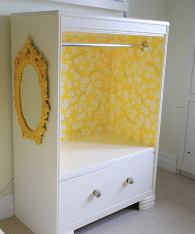 Repurpose-Dresser-as-Closet-for-Kids