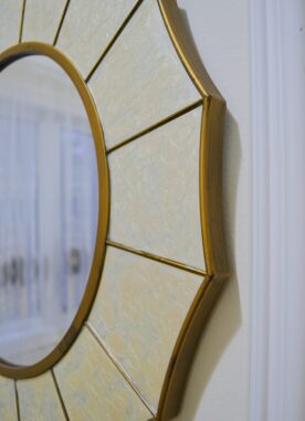 Old Gold Sunburst Mirror Painting – DIY Project
