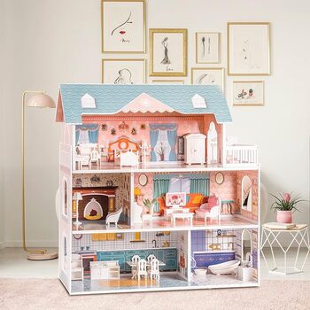 Wooden-dollhouse