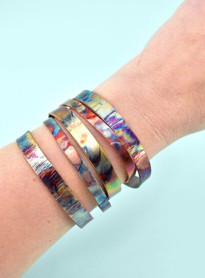 DIY-Fire-Painted-Copper-Bangles