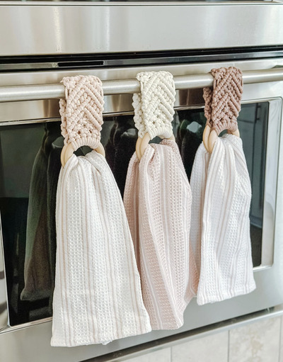 Macrame-kitchen-towel-hanger