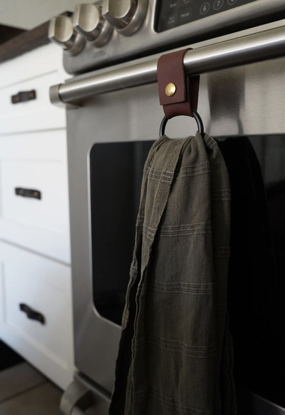 Modern-leather-towel-ring
